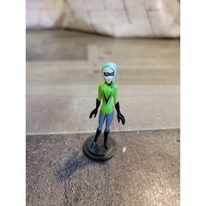 Blue hair green V hero villain Disney Pixar girl toy figure